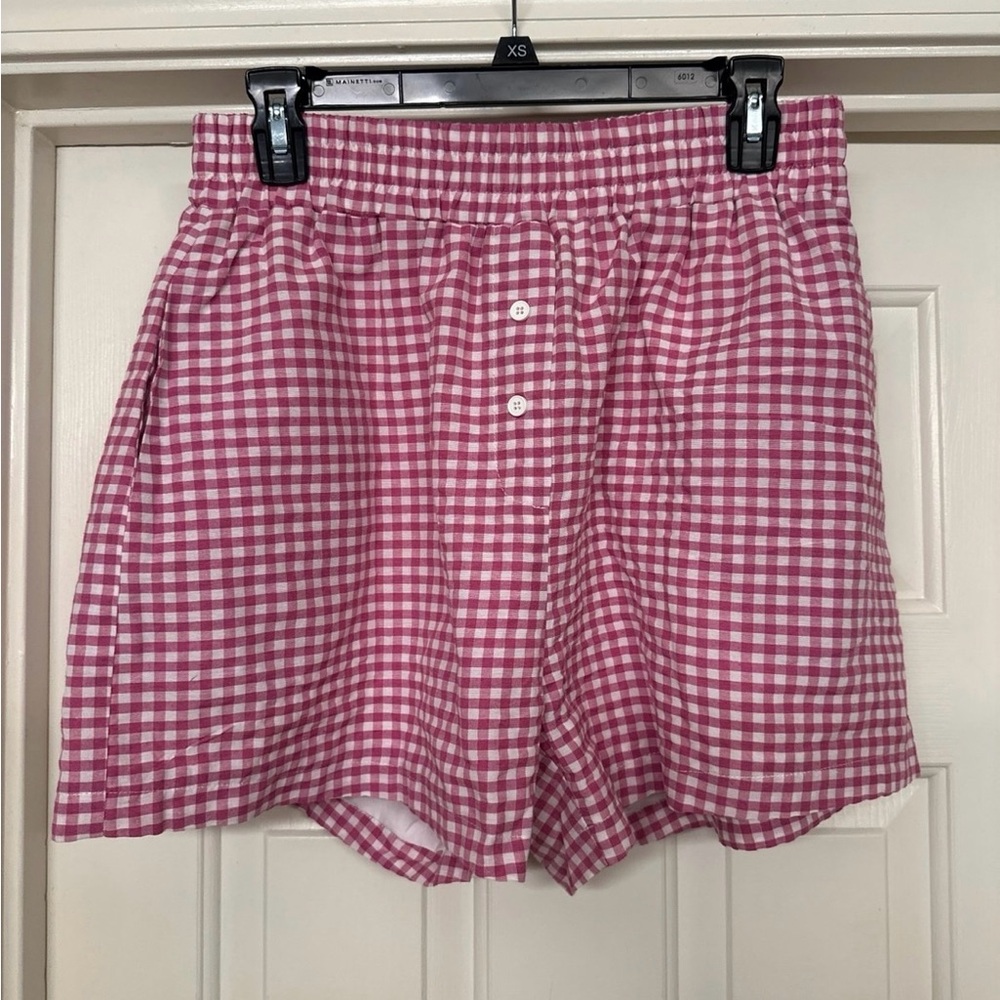 Dollcake Pink Checkered Women's Shorts